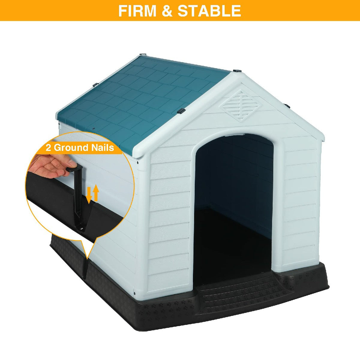 Weatherproof Insulated Plastic Dog House