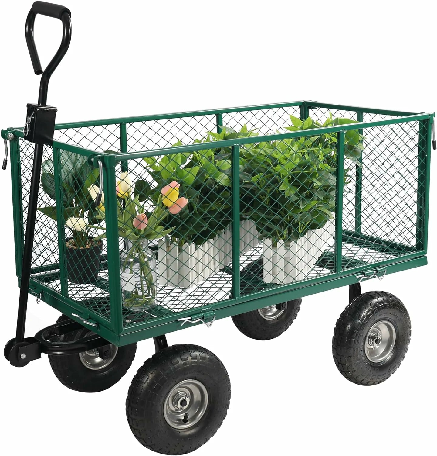 REDCAMP Garden Wagons Carts Heavy Duty Pullable