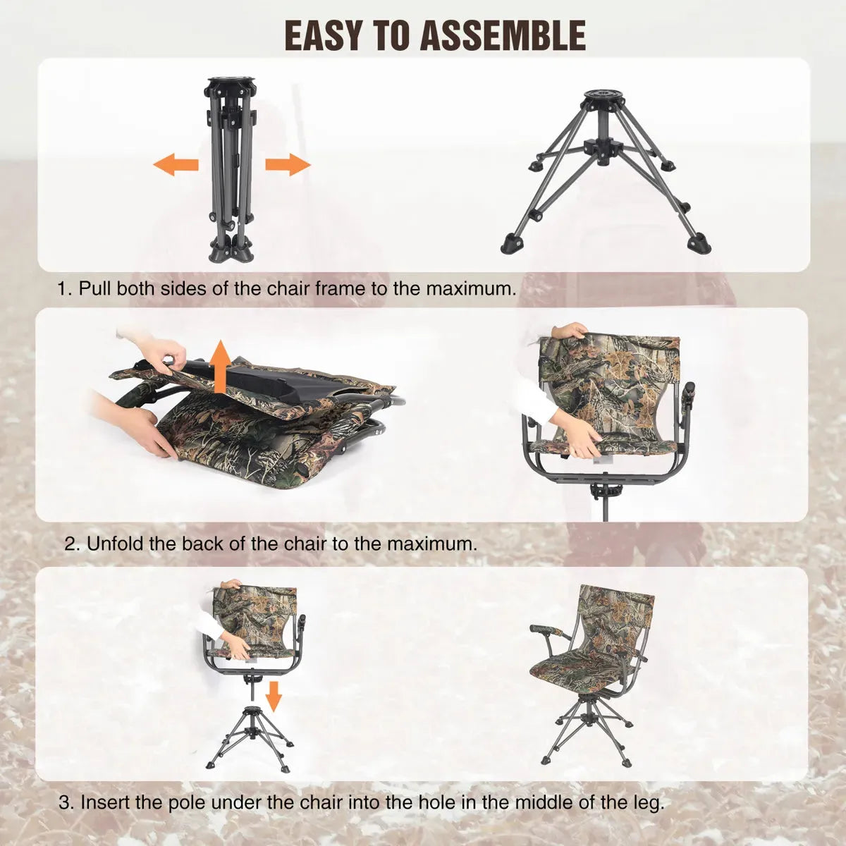 Swivel dove hunting chair 2025