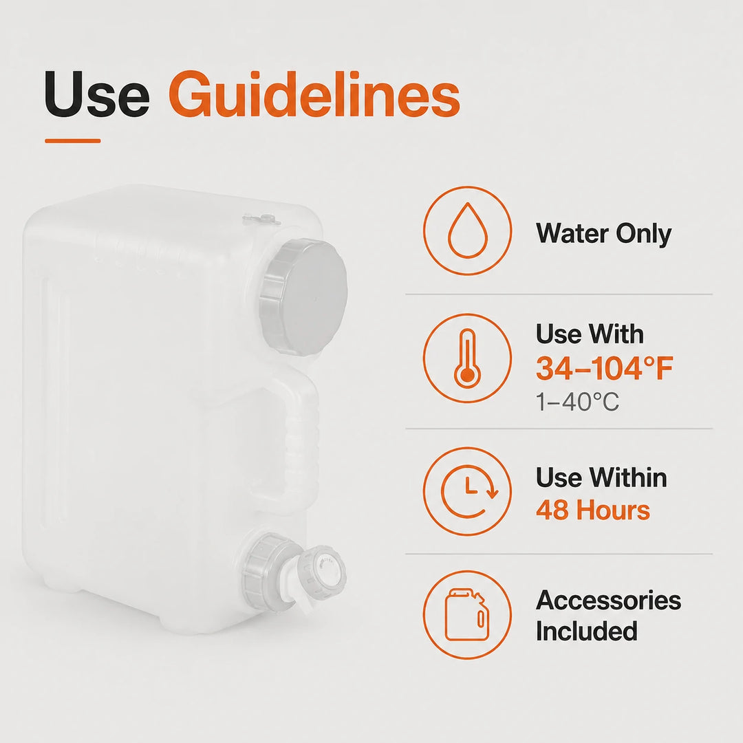 Portable Water Container with Spigot