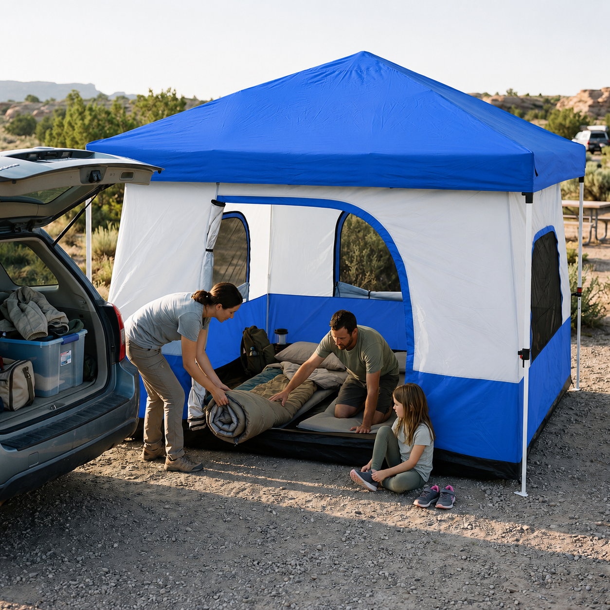 4-6 Person Canopy Camping Tent Inner Attachment