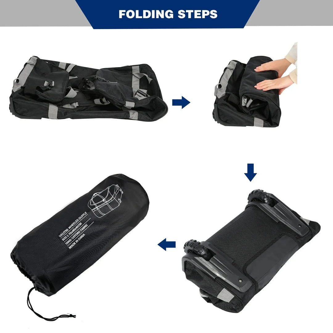 Foldable Duffle Bag with Wheels for Travel 85/120L - Redcamp