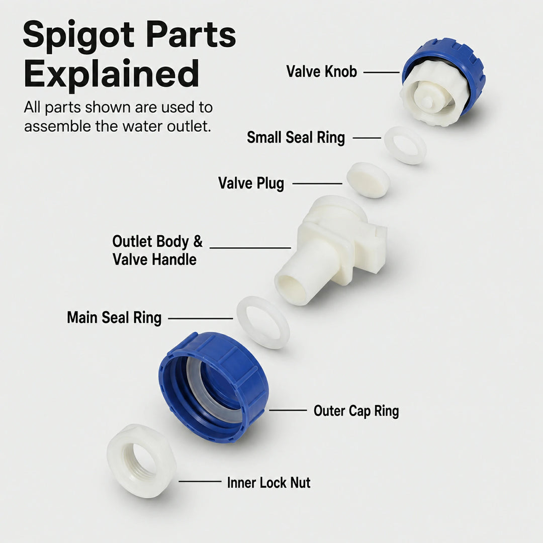 Portable Water Container with Spigot