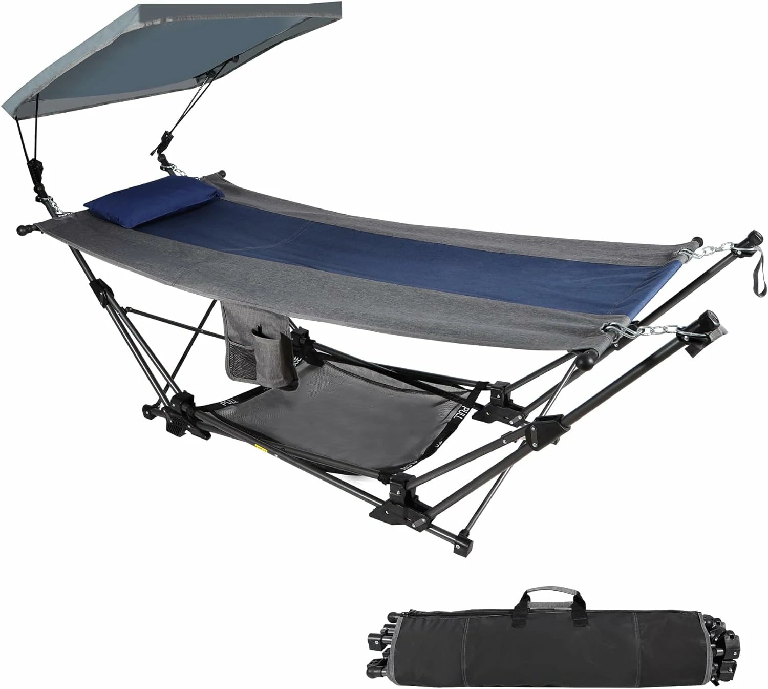 Portable Folding Hammock with Removable Canopy