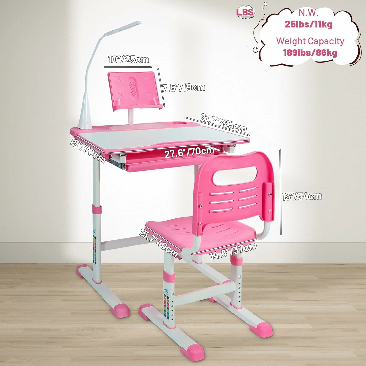 Kids Desk and Chair Set