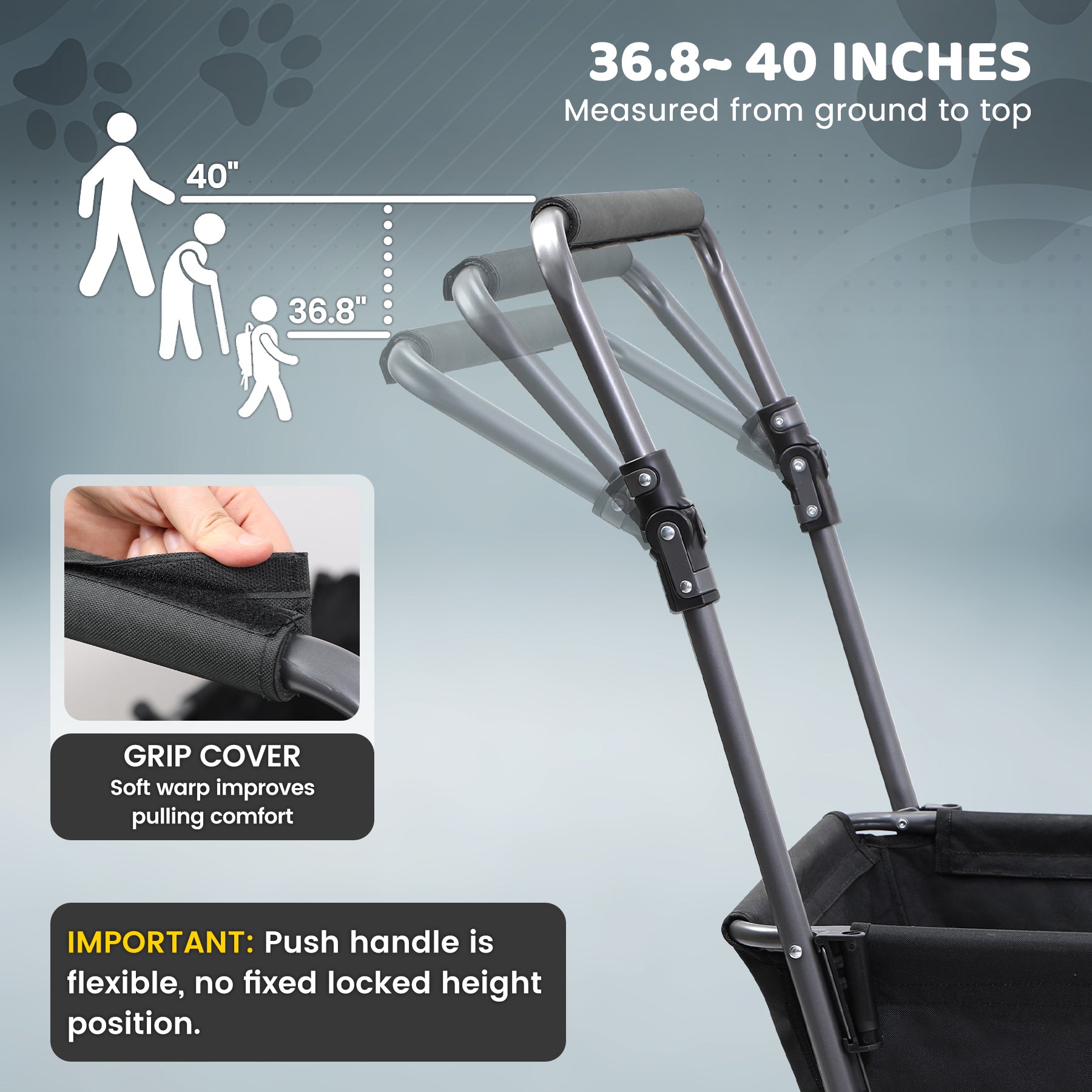 Chariot pour chiens de grande taille
