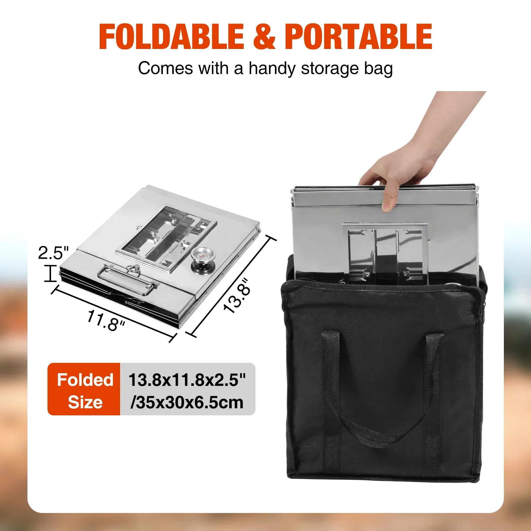 Foldable Stainless Steel Camping Oven with 3 Tier Grill for Propane Stove Baking Outdoor Cooking