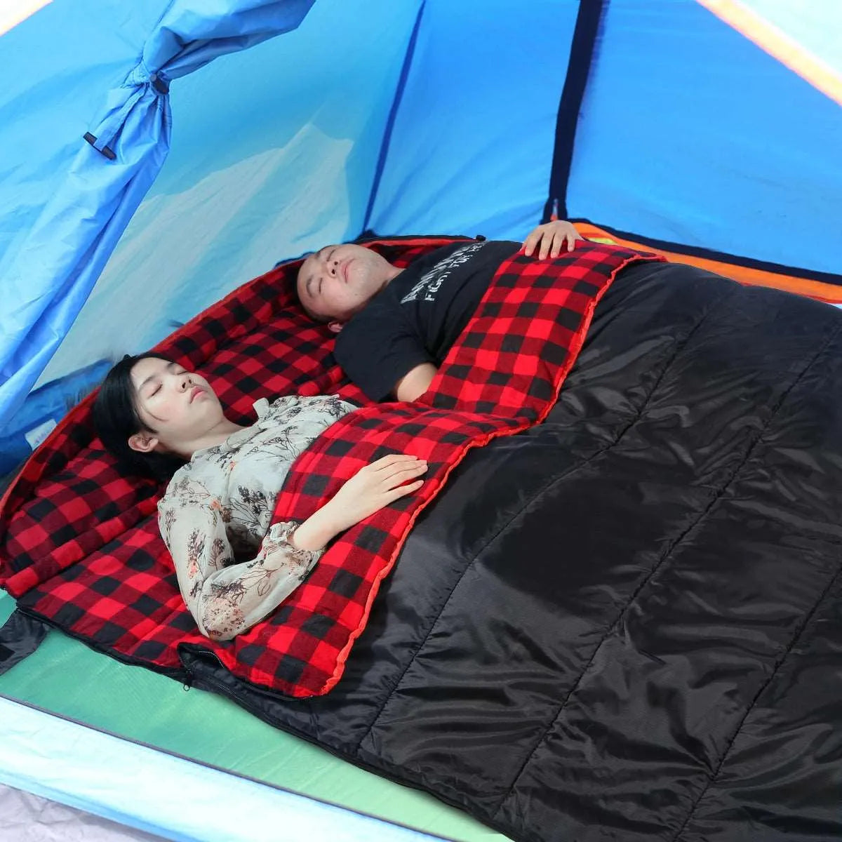 Camping Mattress GVDV Double Sleeping Bag For Adults Mens With