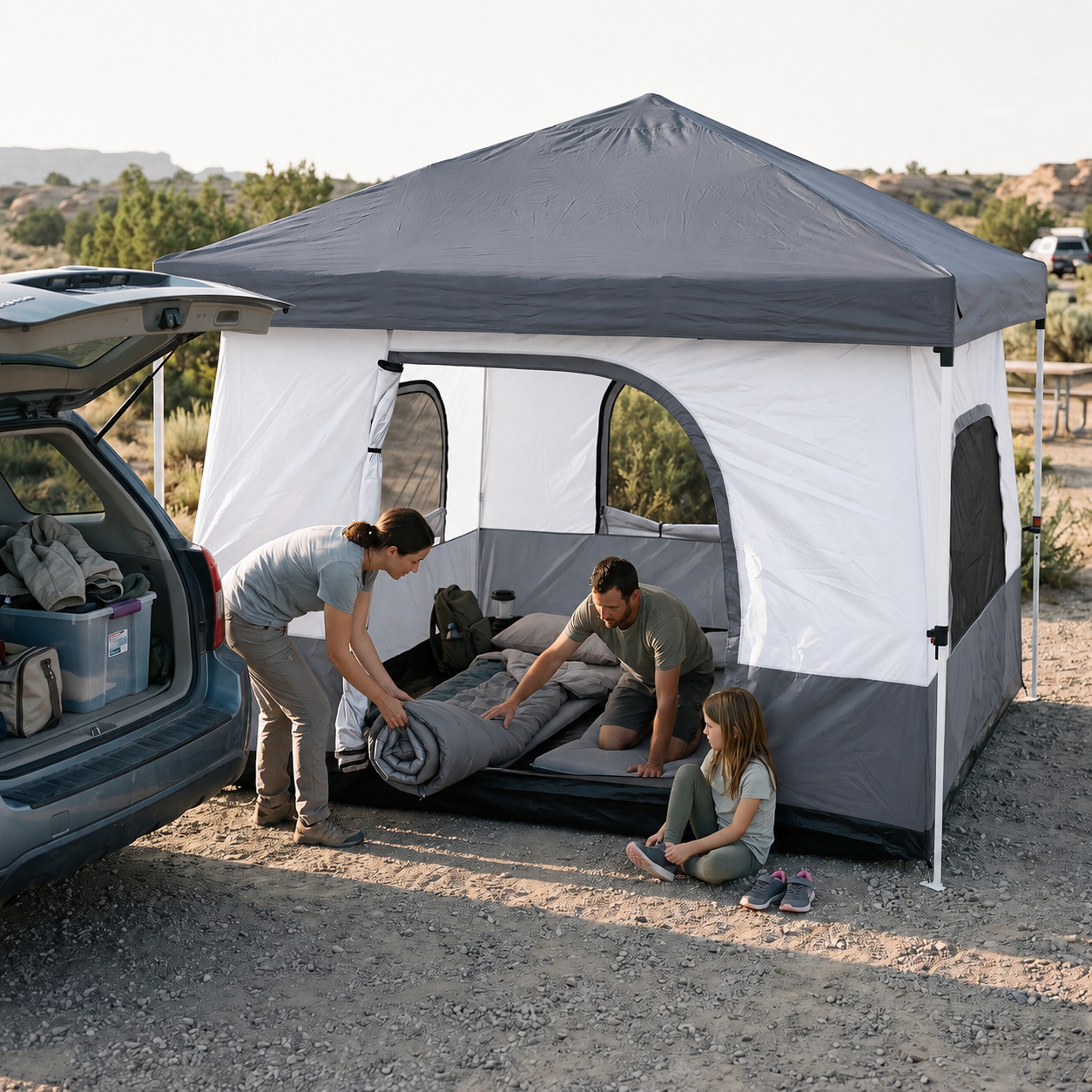 4-6 Person Canopy Camping Tent Inner Attachment