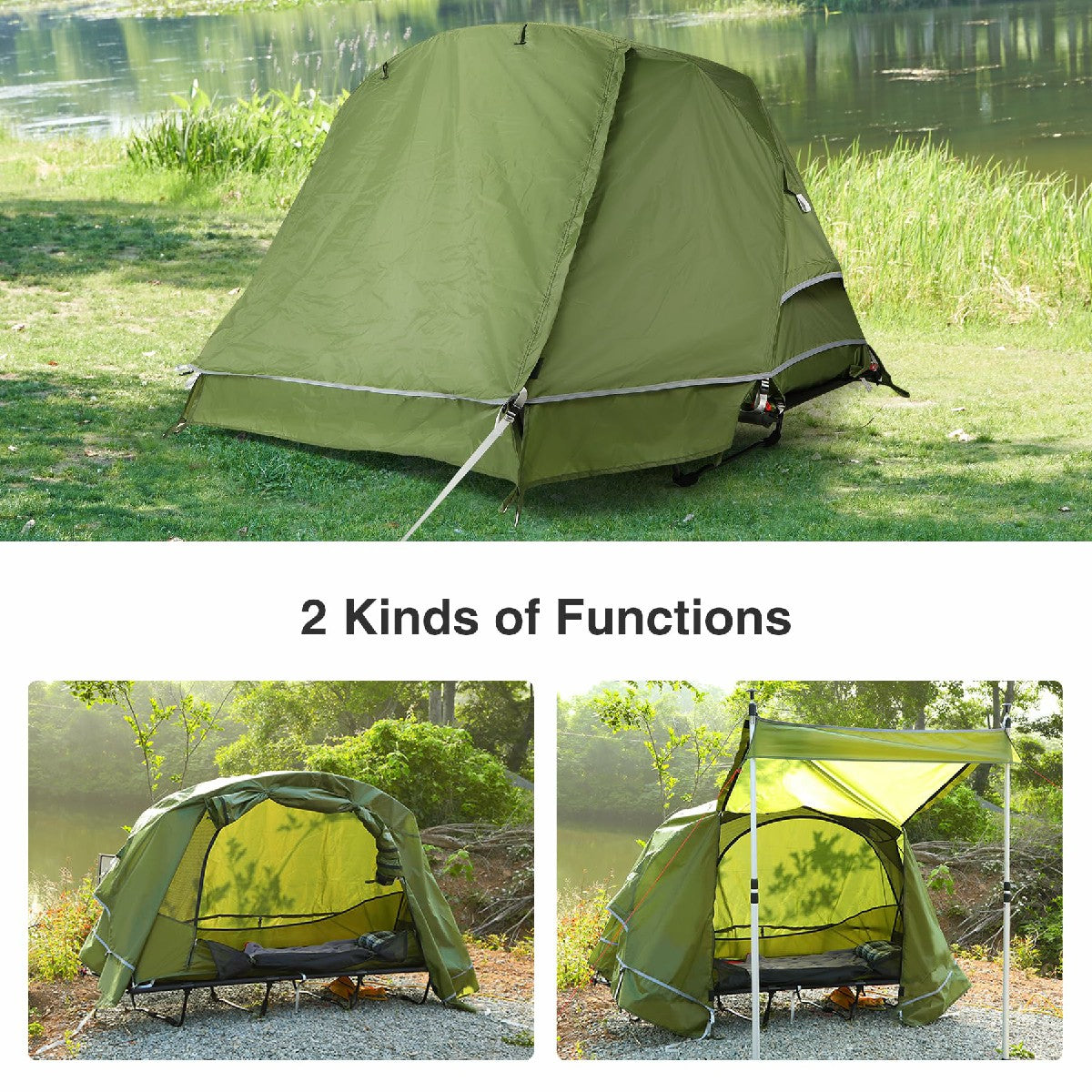 Folding Camping Tent cot for 1 Person