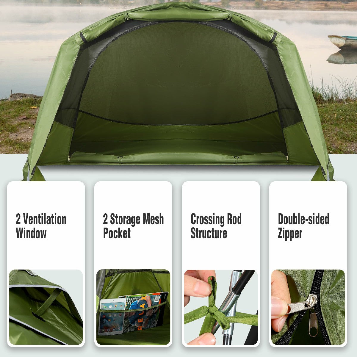 Folding Camping Tent cot for 1 Person