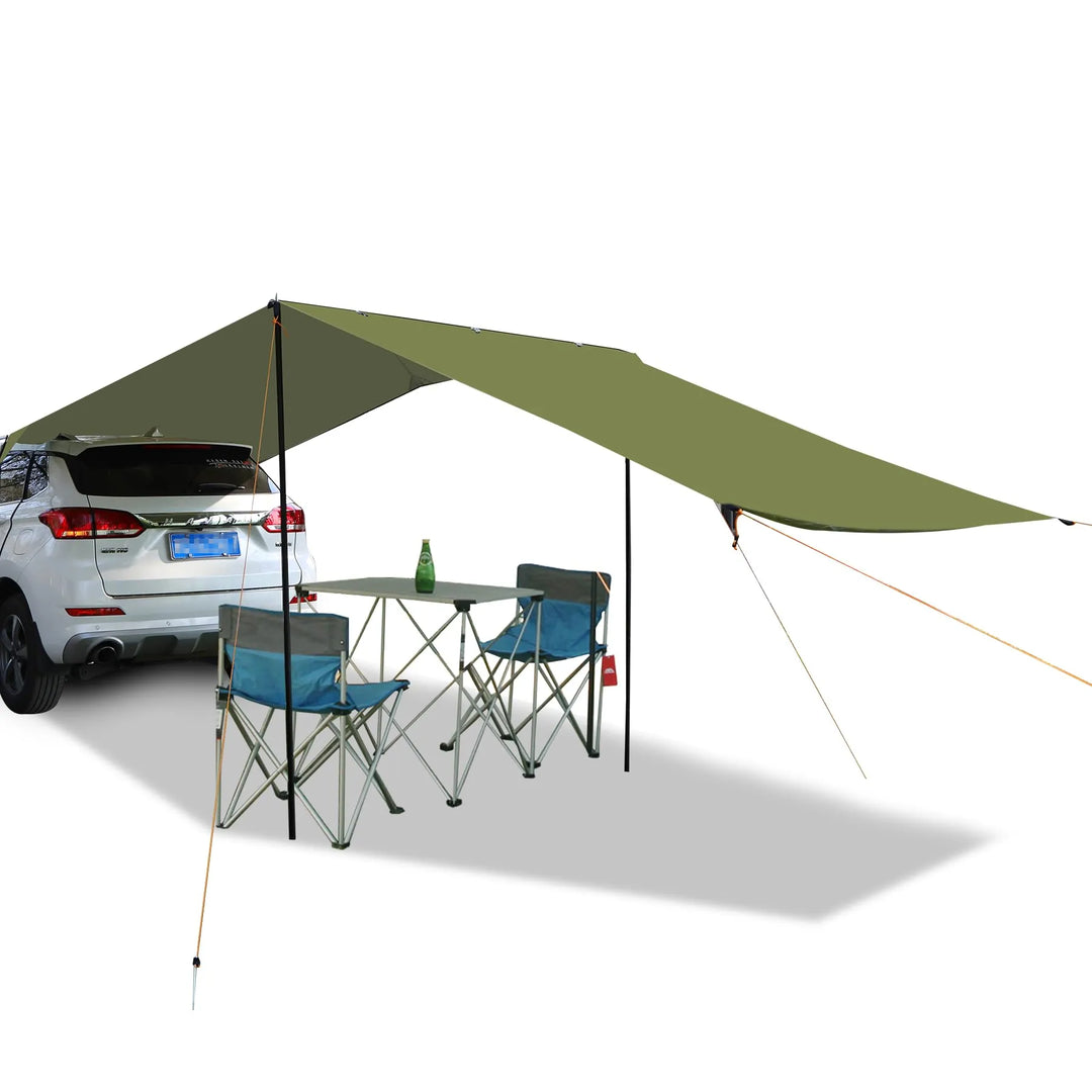 REDCAMP Portable Waterproof Auto Canopy Camper Trailer Sun Shade - Redcamp