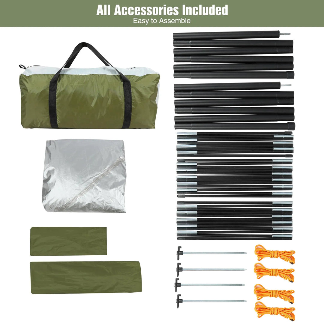 REDCAMP Portable Waterproof Auto Canopy Camper Trailer Sun Shade - Redcamp