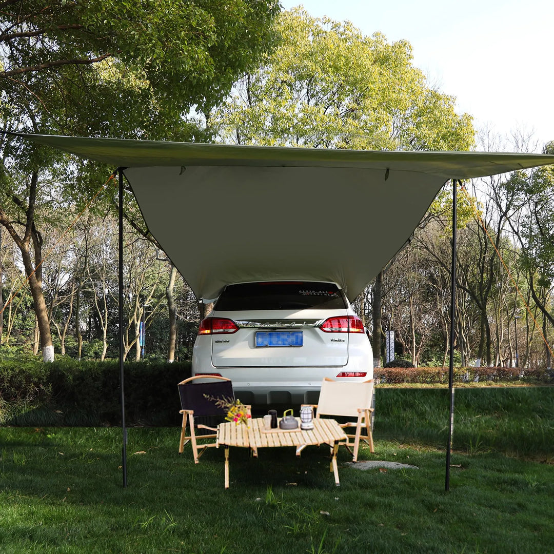 REDCAMP Portable Waterproof Auto Canopy Camper Trailer Sun Shade - Redcamp