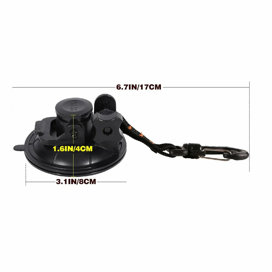 Heavy Duty Suction Cup Anchor with Securing Hook Tie Down - Redcamp