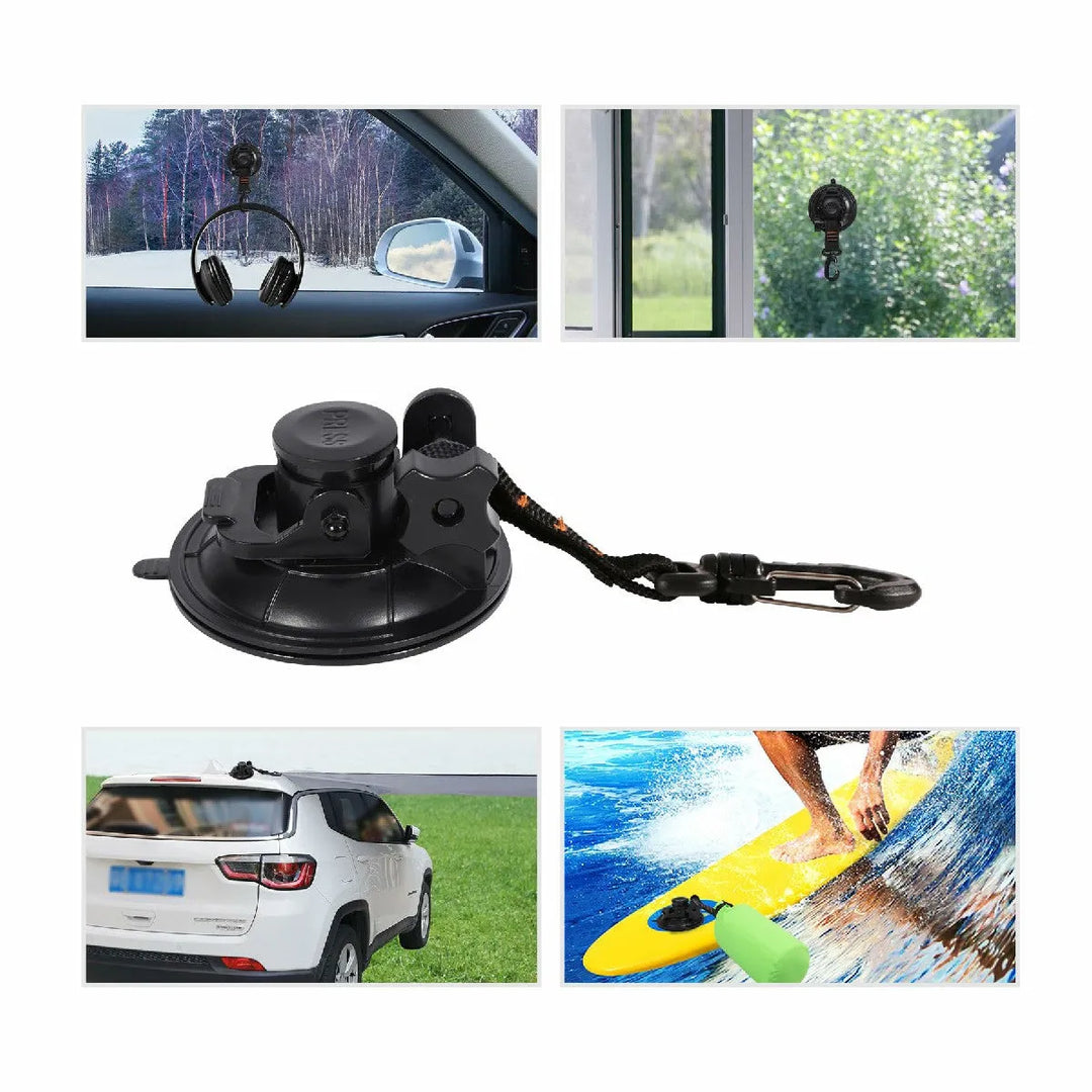 Heavy Duty Suction Cup Anchor with Securing Hook Tie Down - Redcamp