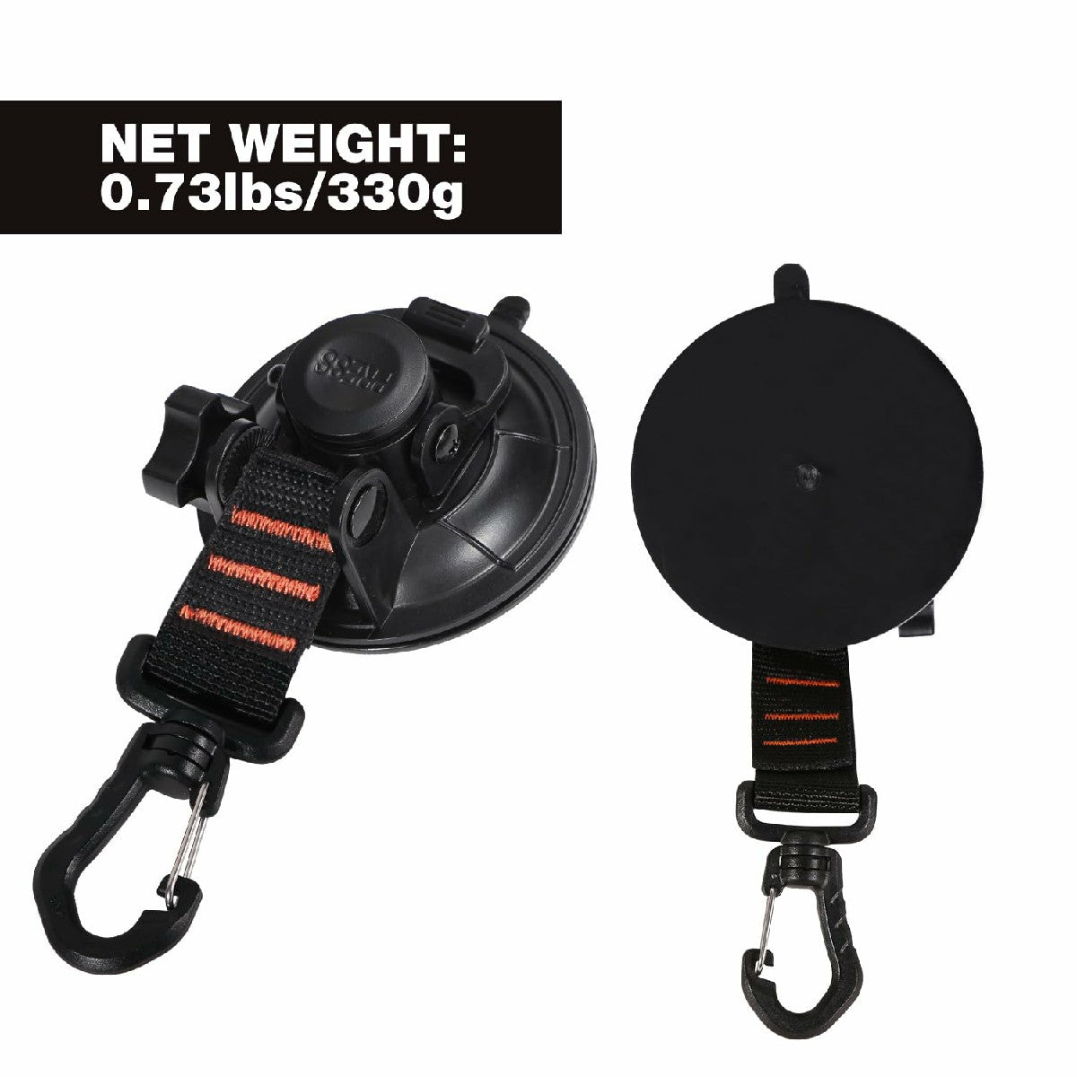 Heavy Duty Suction Cup Anchor with Securing Hook Tie Down