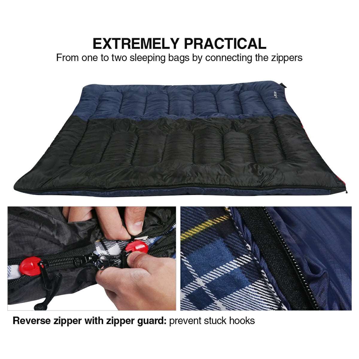 CottonFlannelSleepingBagforCamping