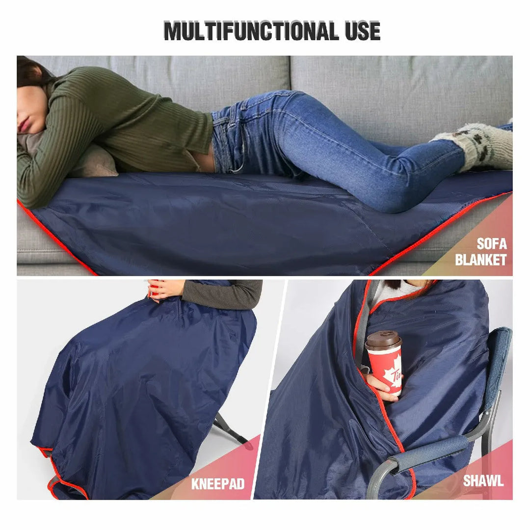 Waterproof Warm Stadium Blanket 79"x79" for Camping & Events - Redcamp