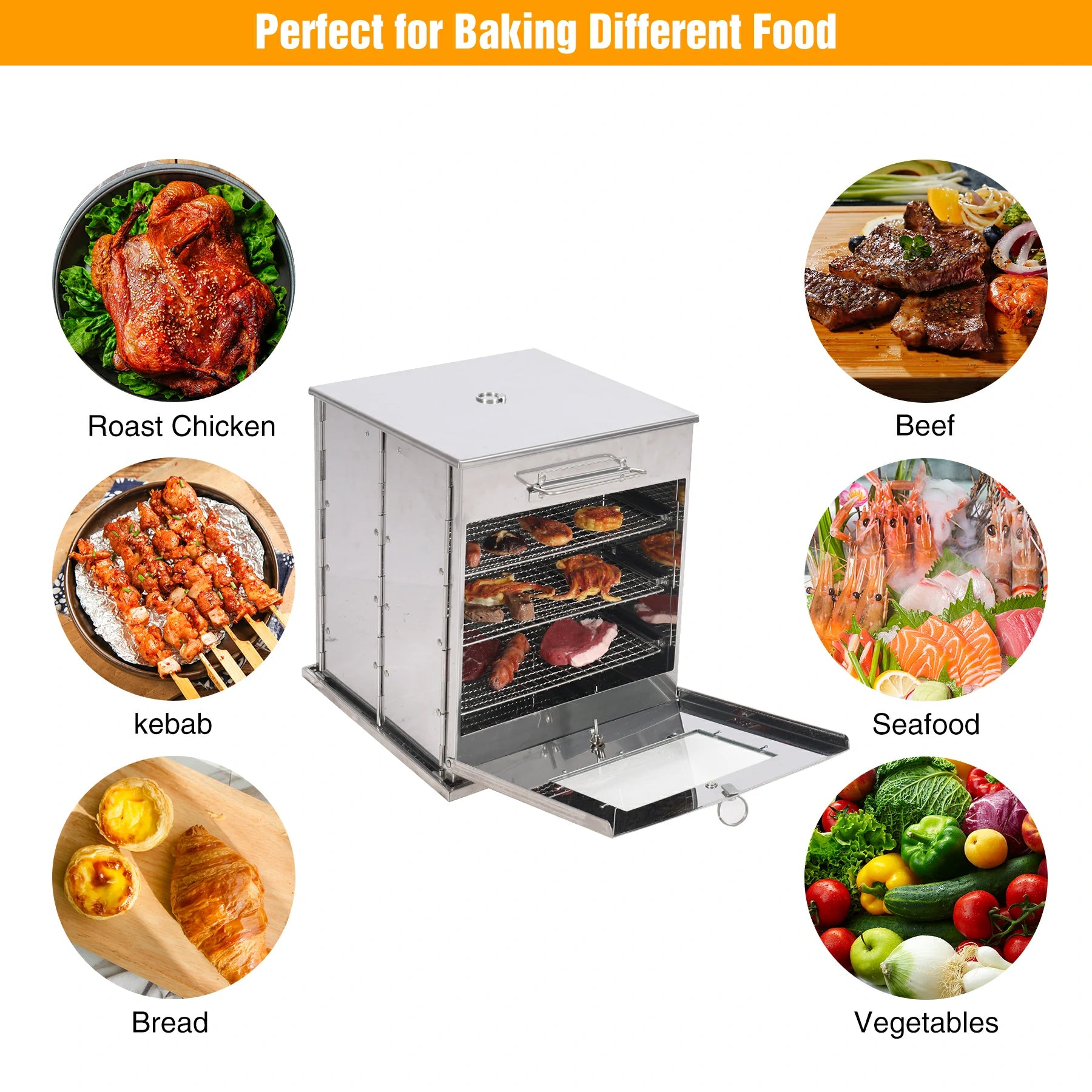 Winnerwell Fastfold Oven | Portable Camp Oven for Wood Burning Stoves and  Camp Stoves | Food Grade Stainless Steel | Folds Flat for Compact Storage