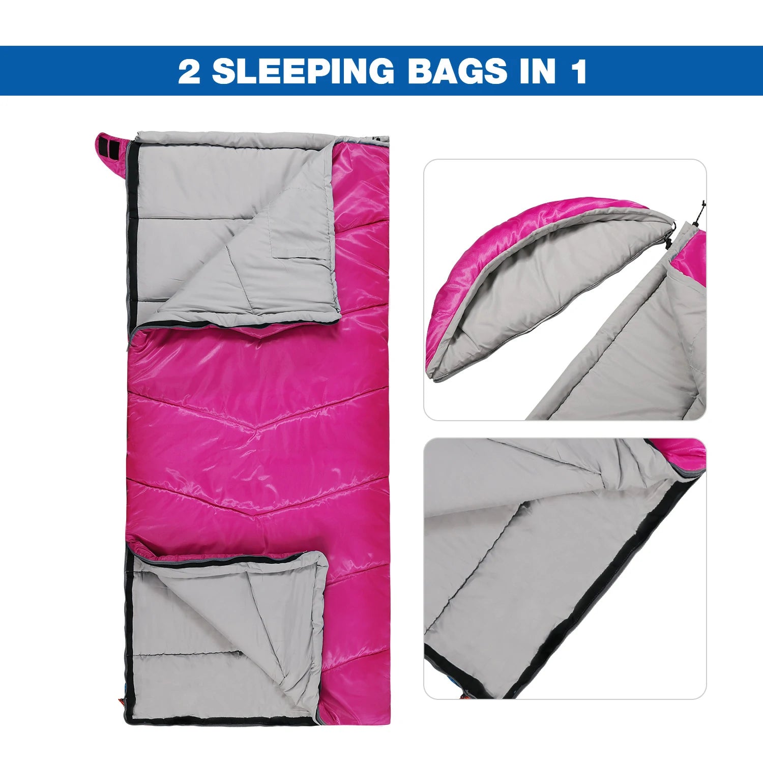 REDCAMP Kids Sleeping Bag With Detachable Hood