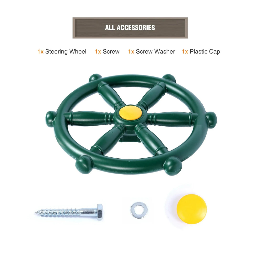 REDCAMP 11.8" Pirate Ship Wheel - Redcamp