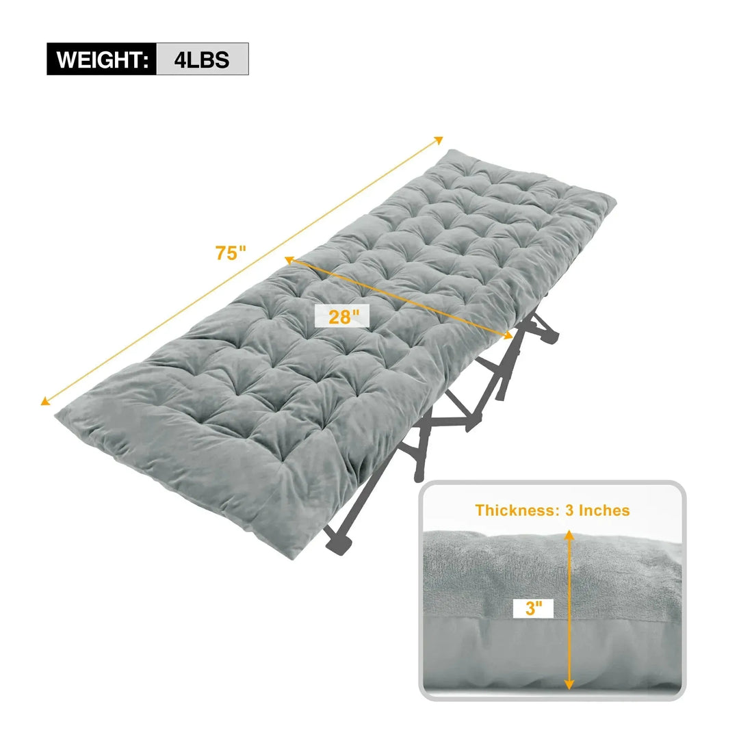 Portable Folding Sleeping Cot Mattress Pads for Camping - Redcamp