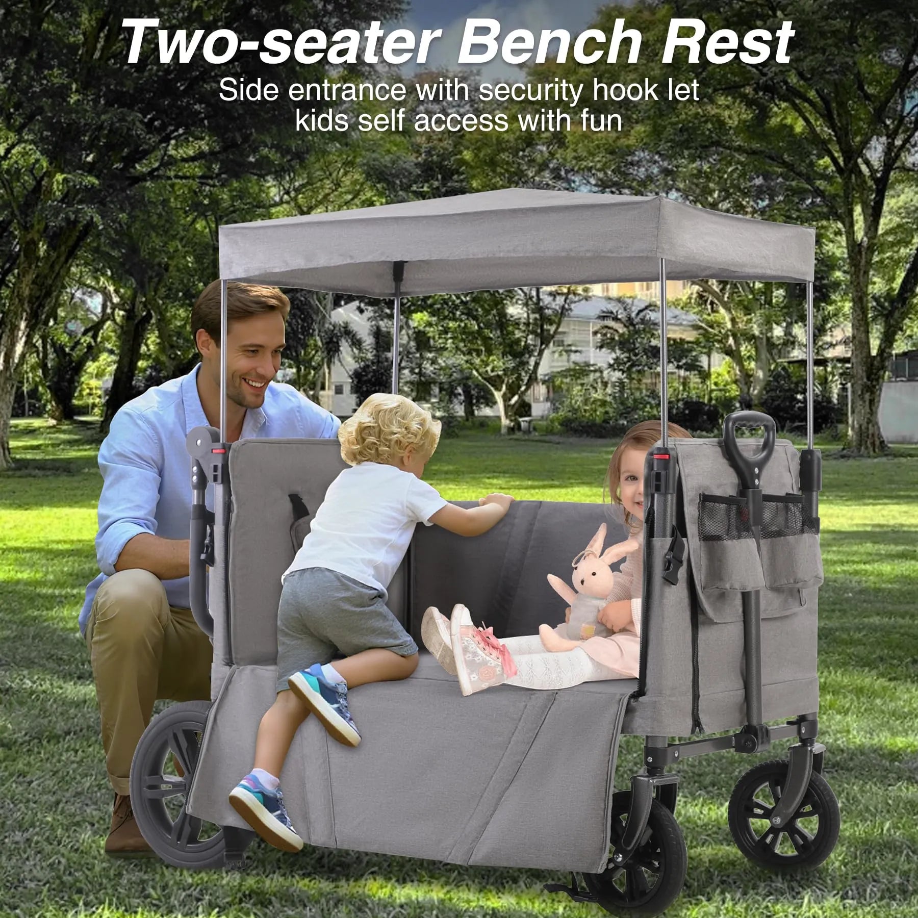 push and pull stroller wagon REDCAMP Stroller Wagon for 2 Kids