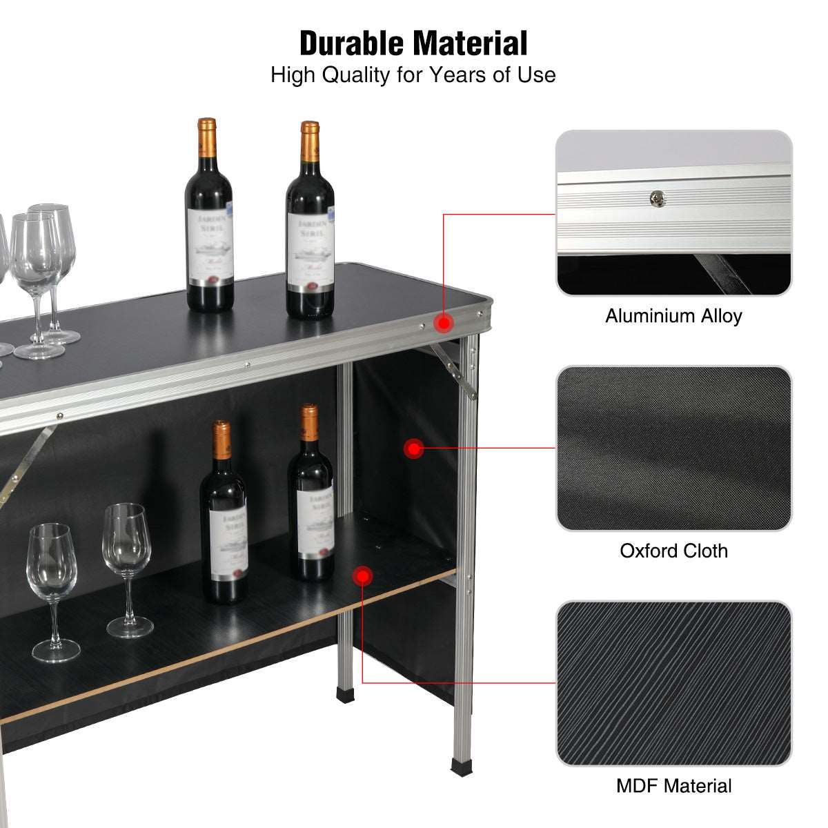 Portable-bar-table details