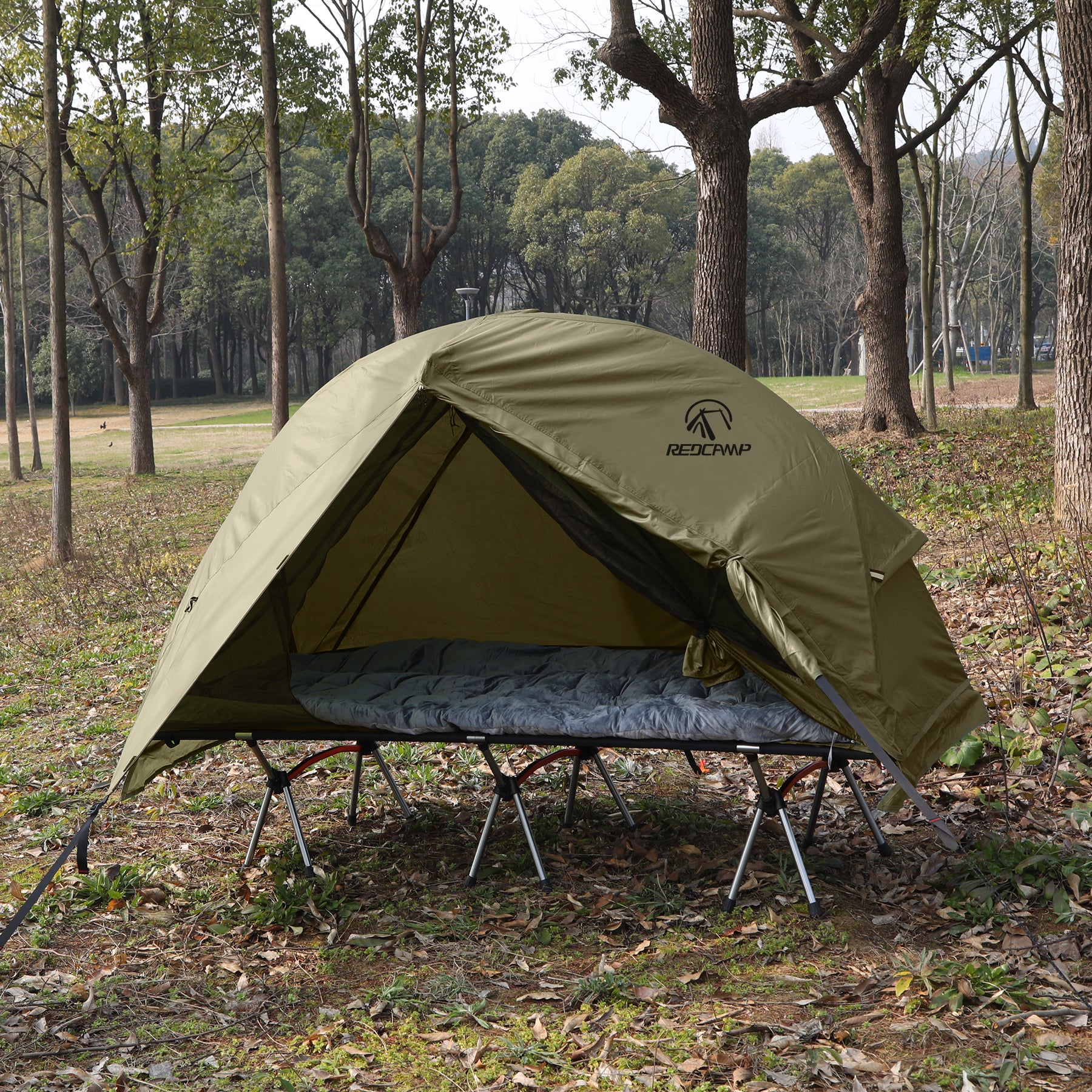 REDCAMP Cot Tent with Ultralight Backpacking Cot 1 Person