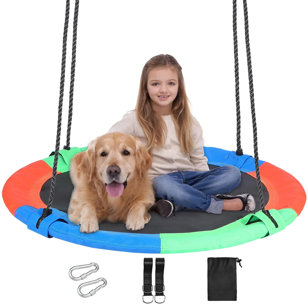 Large Round Tree Swing for Kids and Adults