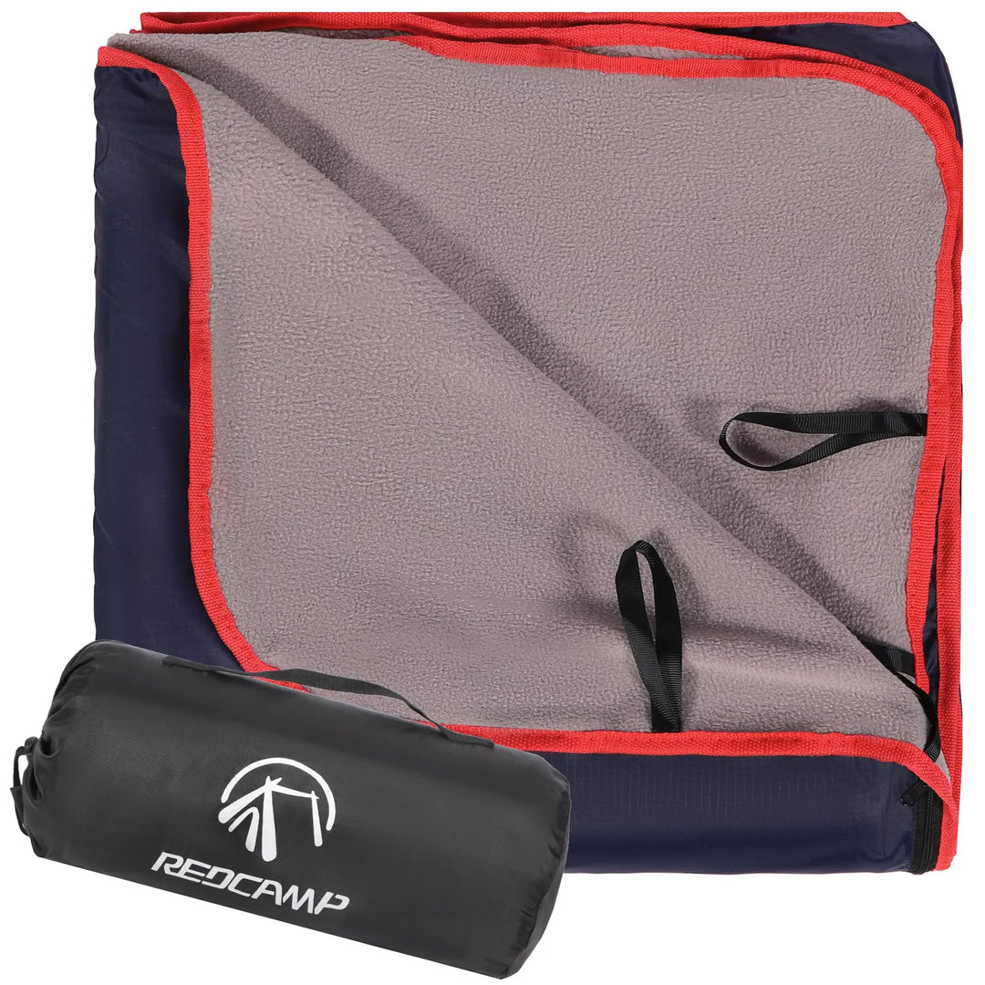 Outdoor Waterproof Blanket with Warm Fleece