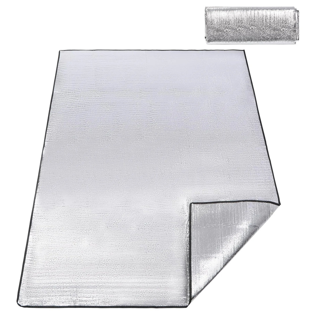 Camping Mat Foam Foil Blanket, 79"x59" Aluminum Foil Mat