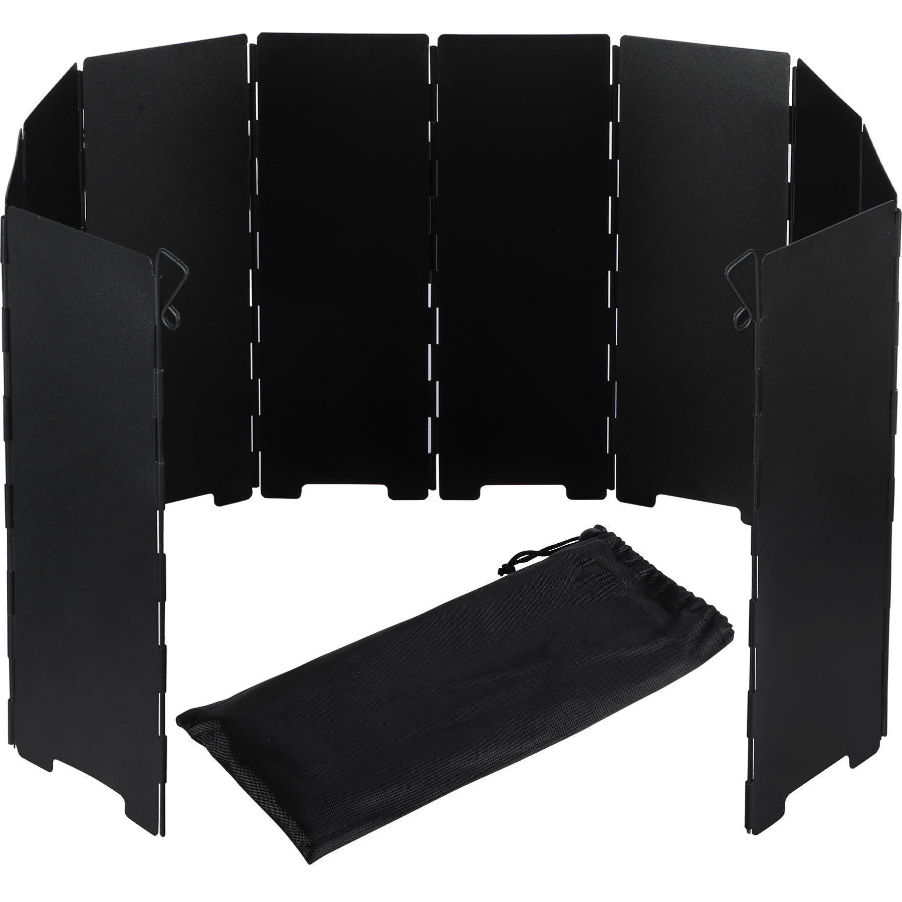 Parabrisas plegable para estufa de exterior, 9/10/12 placas 