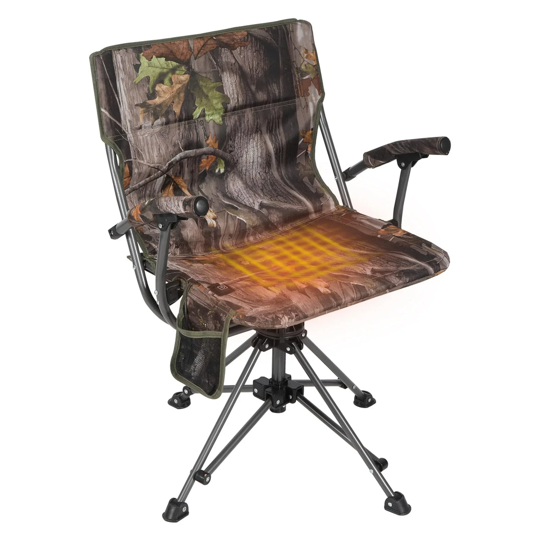 360° Swivel Heated Hunting Chairs for Ground Blinds