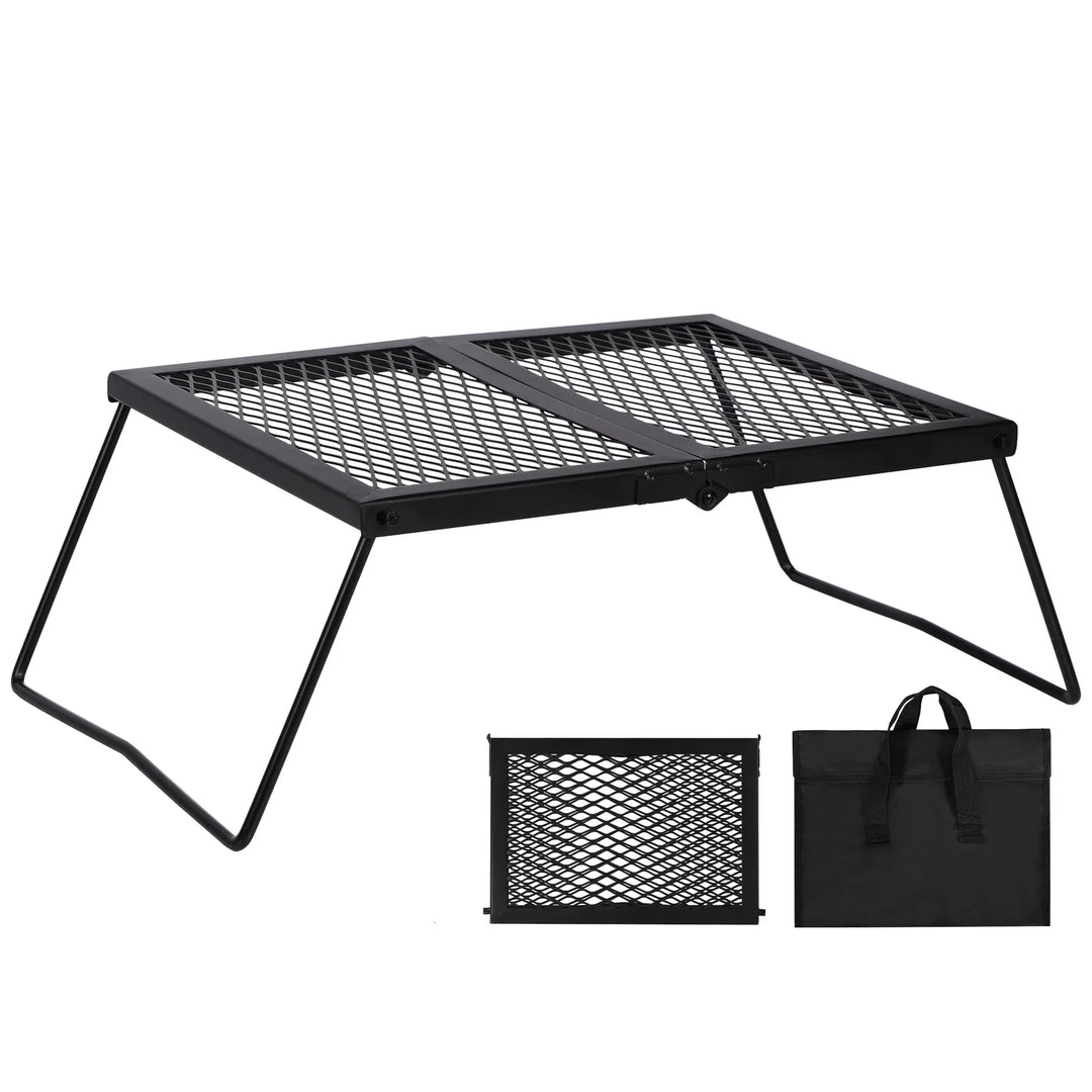 Portable Folding Steel Campfire Grill Grate
