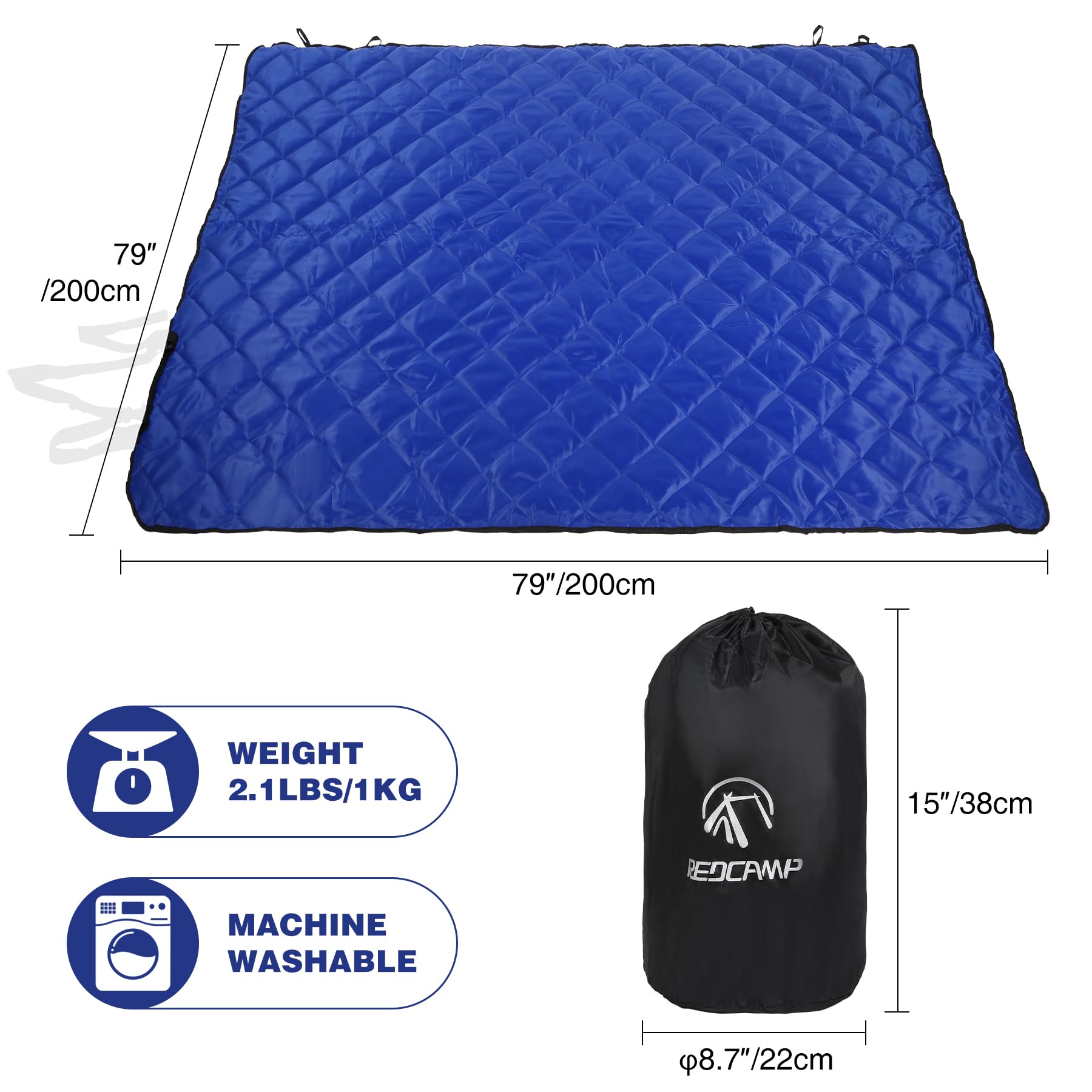 Waterproof Stadium Blanket with Sherpa Lining