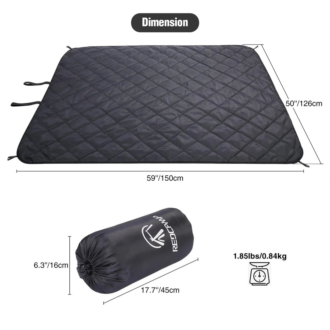 Waterproof Sherpa Stadium Blanket for Outdoor Events