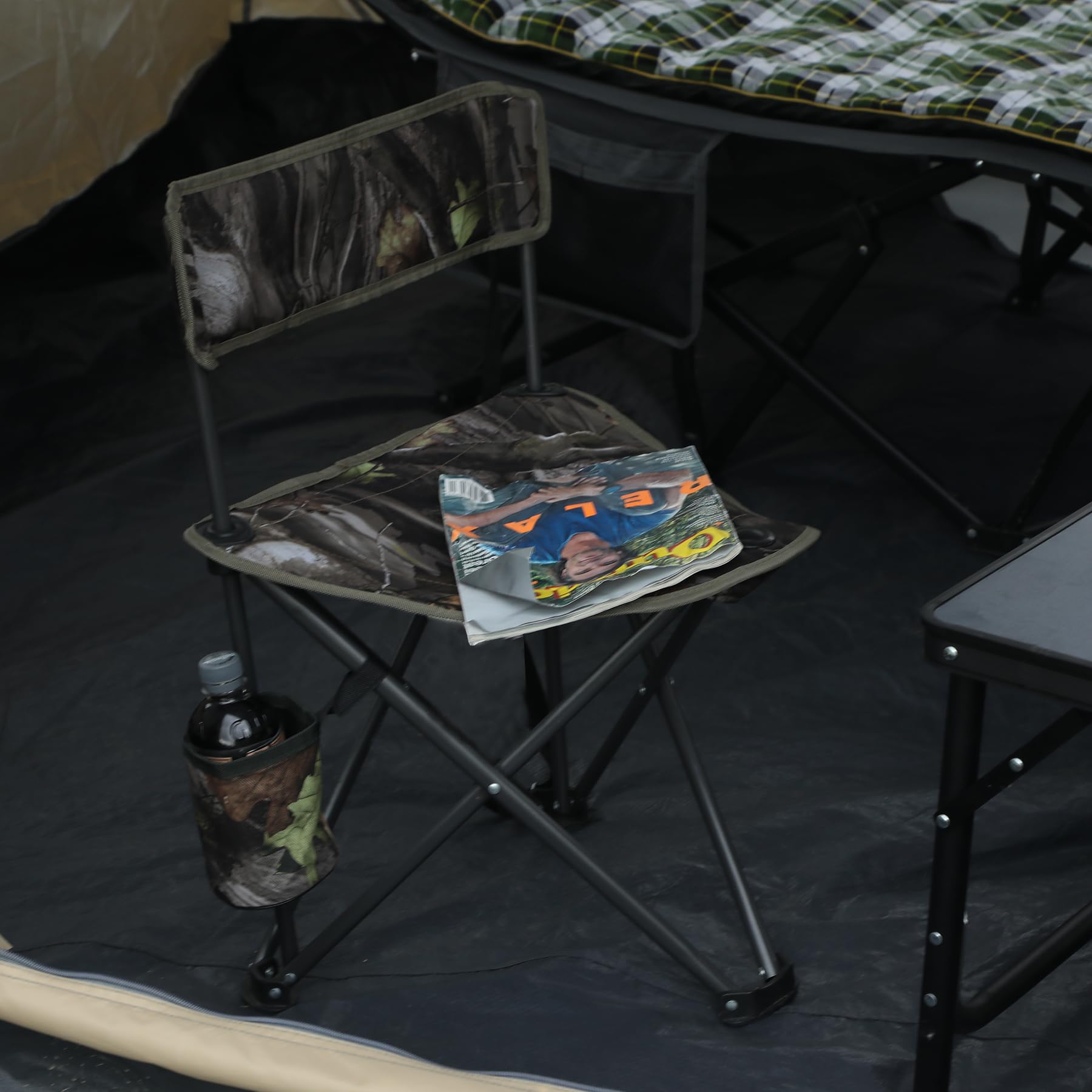 Paquete de 2 sillas de camping con trípode 
