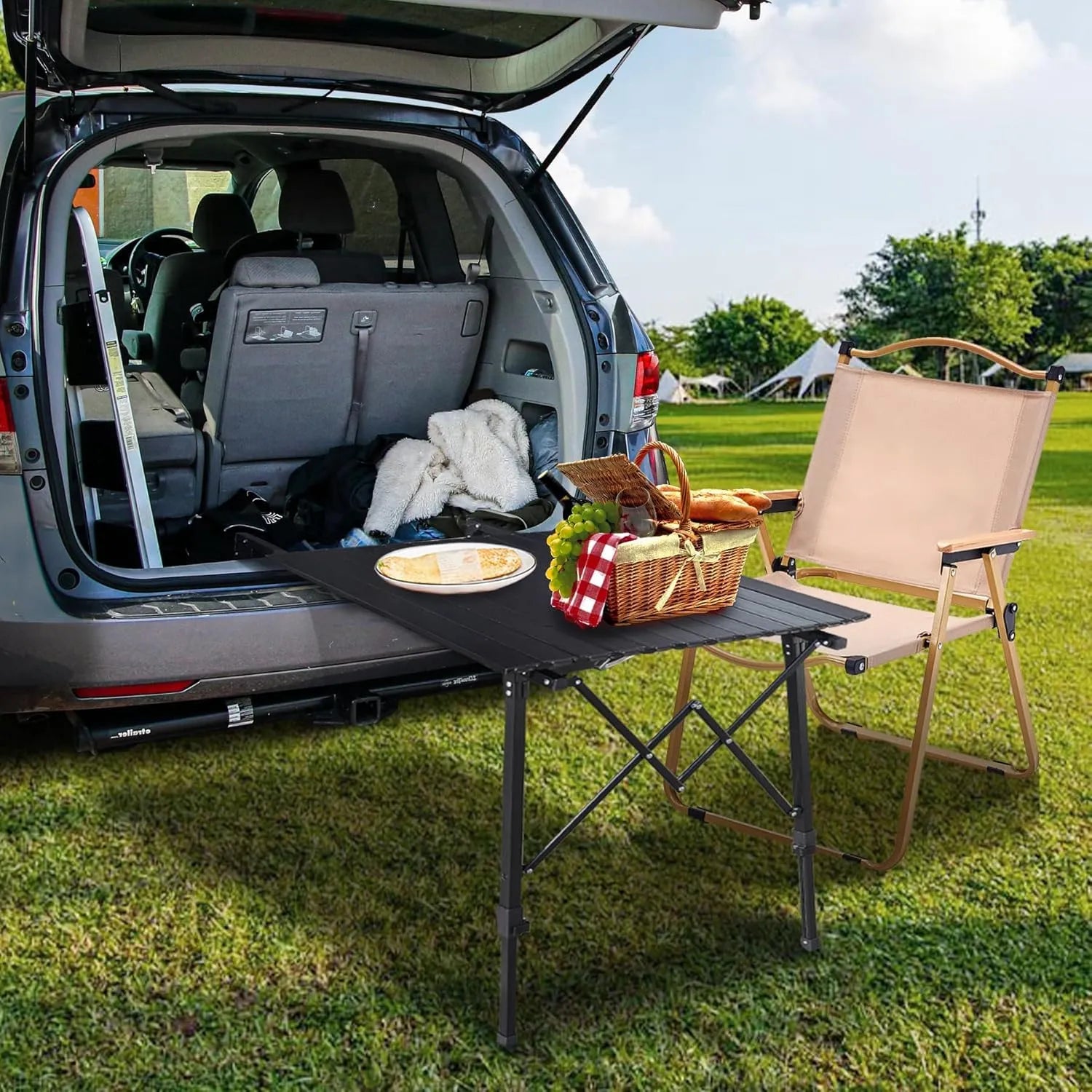 Adjustable Aluminum Tailgate & Trunk Table