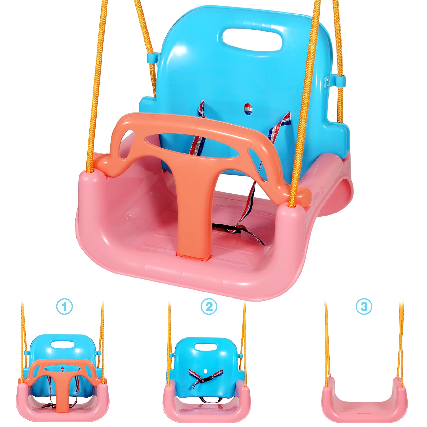 3-in-1 Grow-With-Me Adjustable Swing Seat