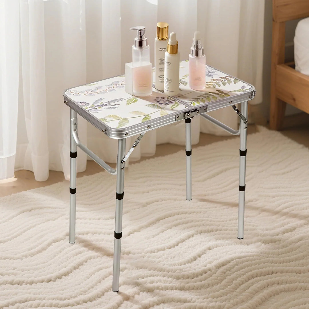 2ft Portable Camping Table，3 Adjustable Height