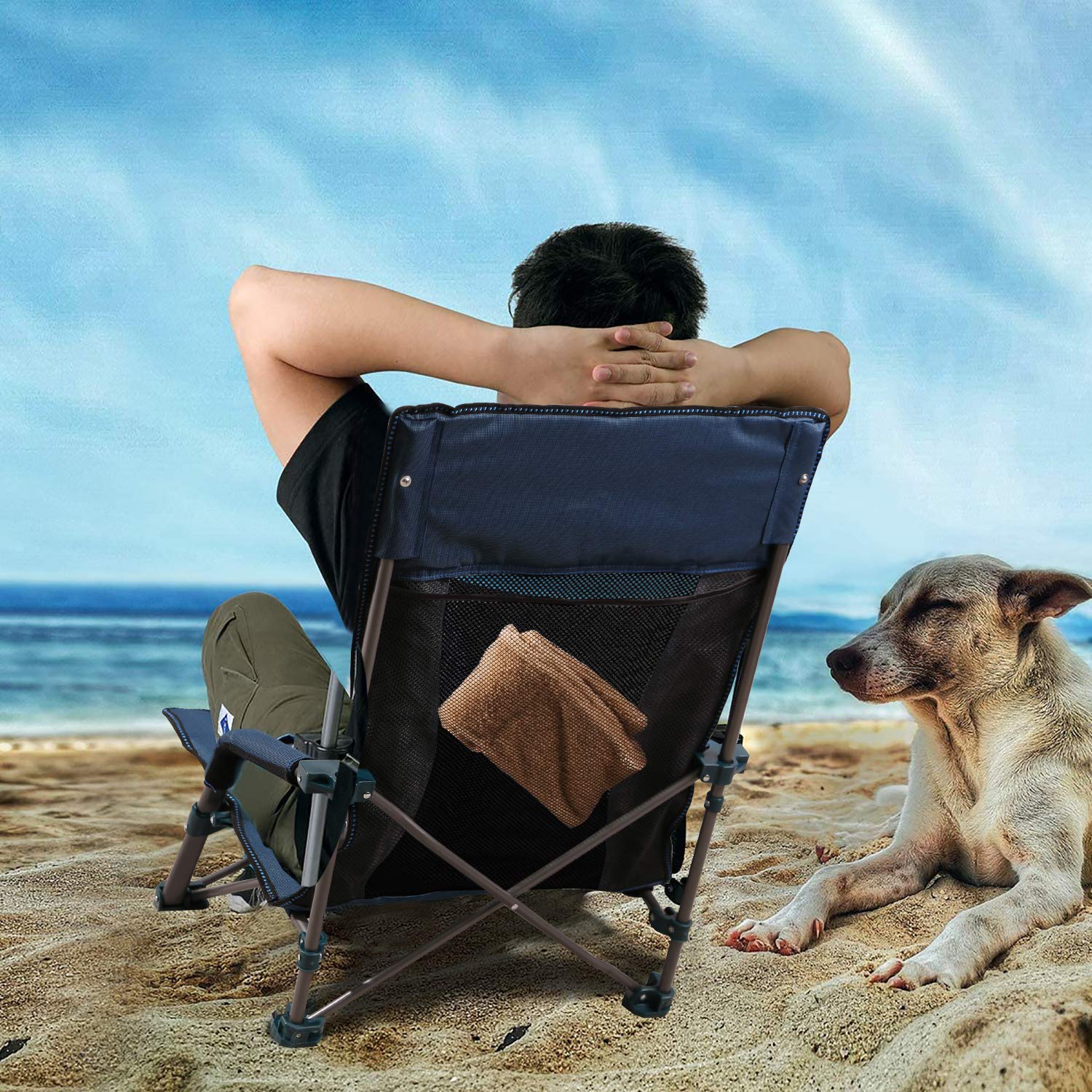 High Back Low Profile Beach Chair