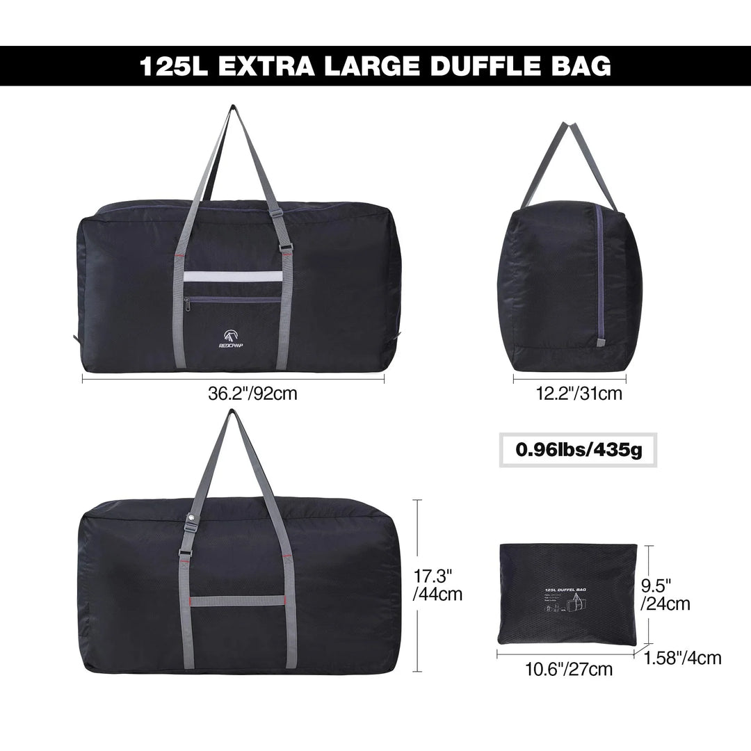 Bolsa de viaje plegable grande de 60/75/96 l/100 l, bolsa deportiva ligera