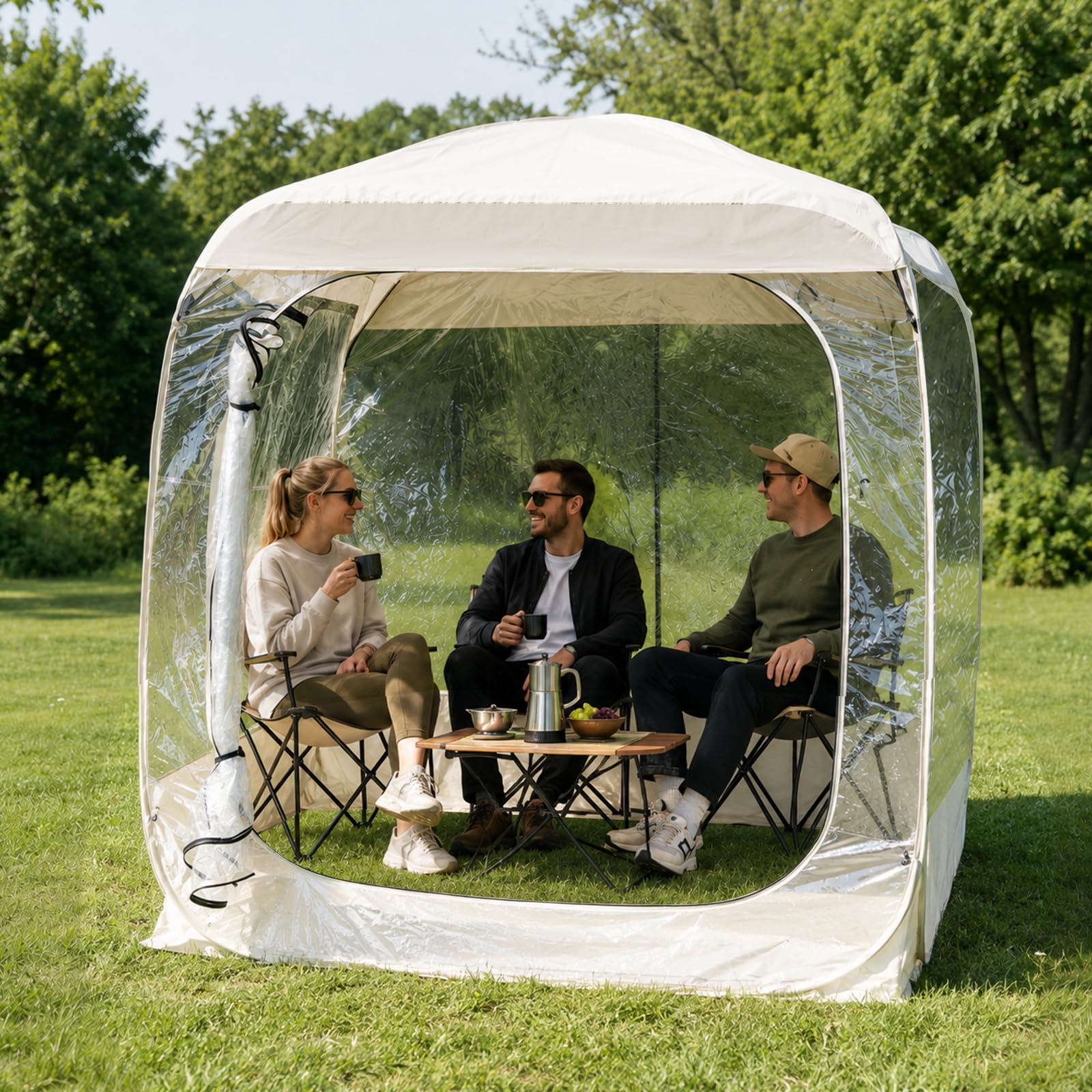 REDCAMP Pop Up Sports Tent with Clear PVC Panels