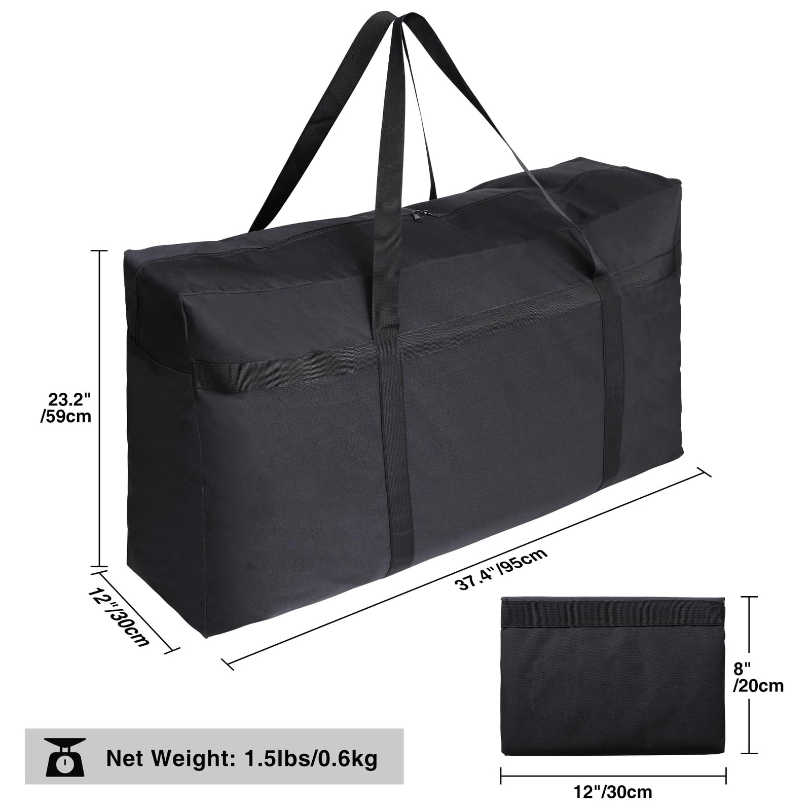 REDCAMP large rolling duffle bag 180L and 230L bag option comparison