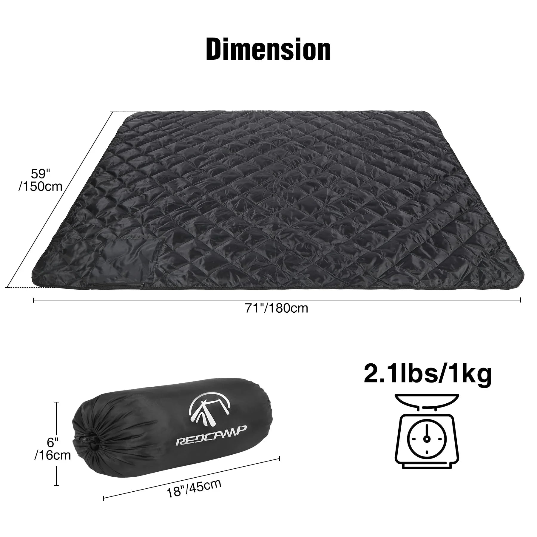 Waterproof Stadium Blanket with Sherpa Lining