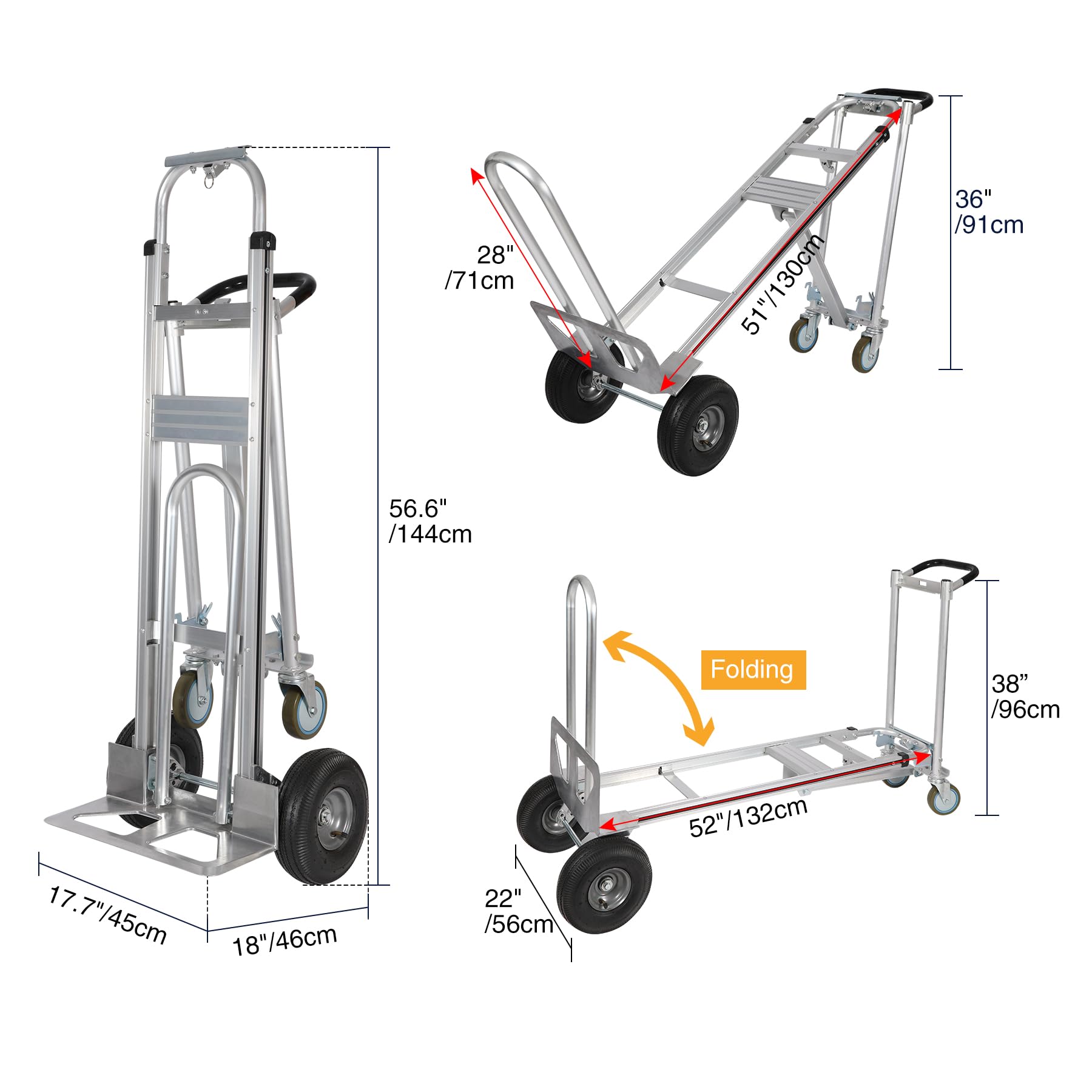 Aluminum Convertible Hand Truck