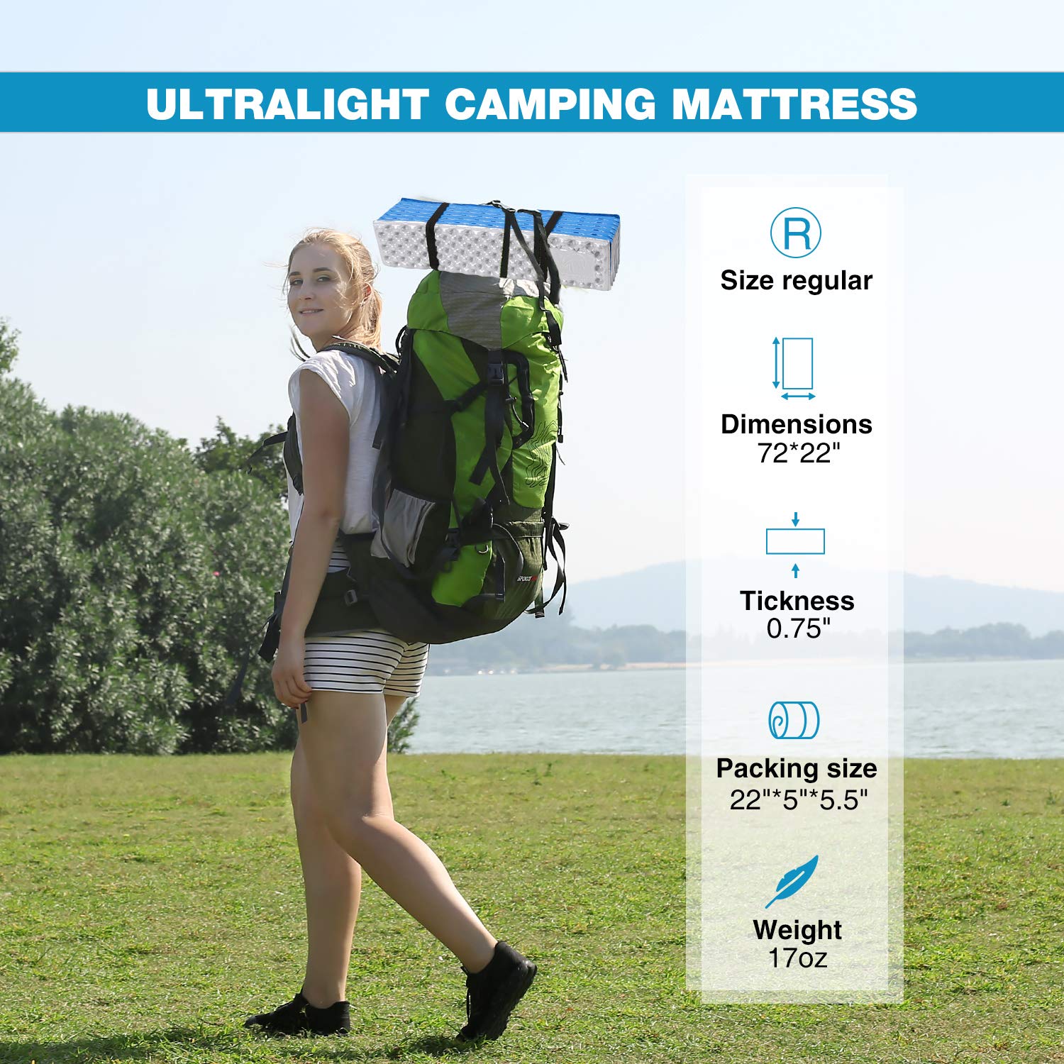 Ultralight Closed Cell Foam Camping Sleeping Pad