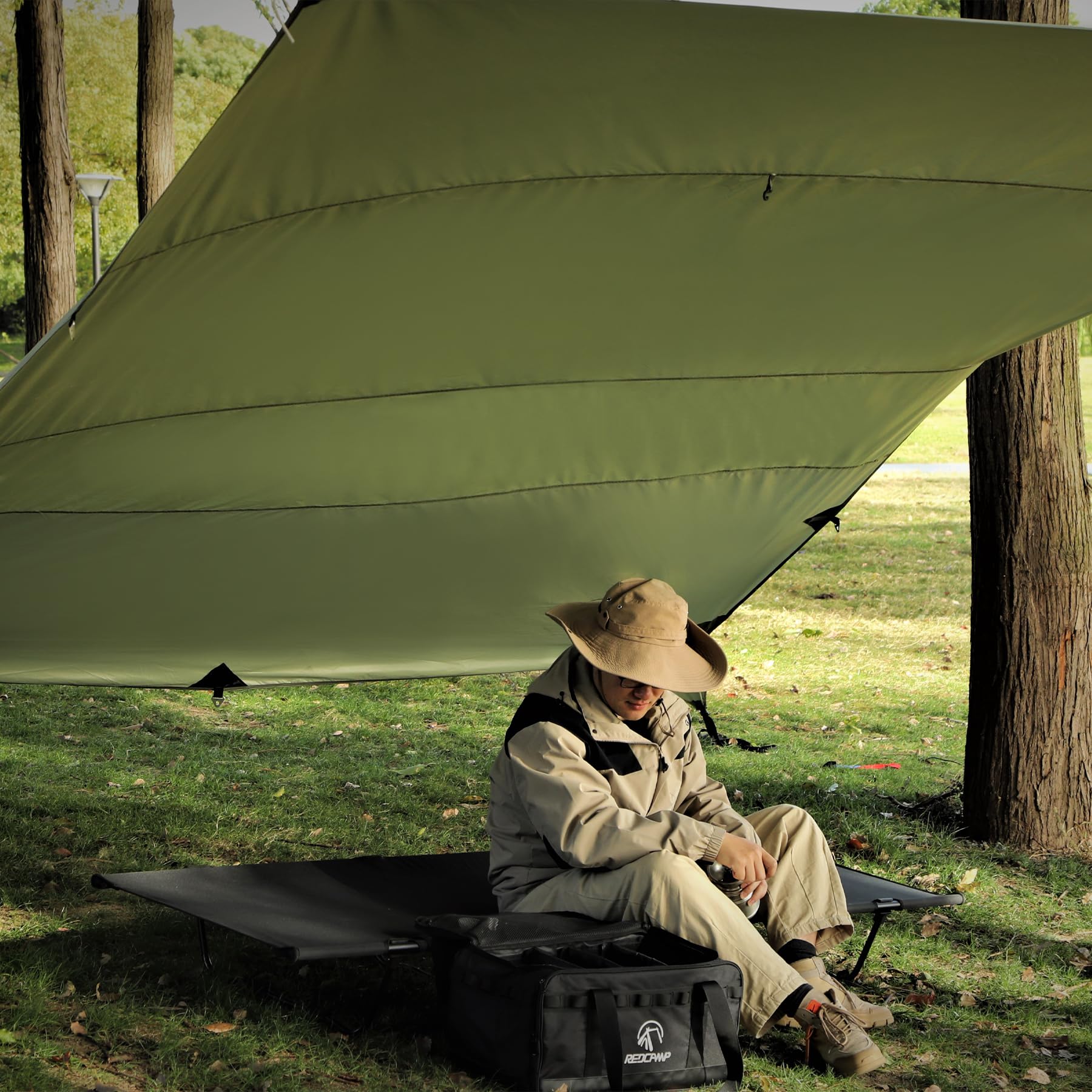 10x17ft Waterproof Camping Tarp